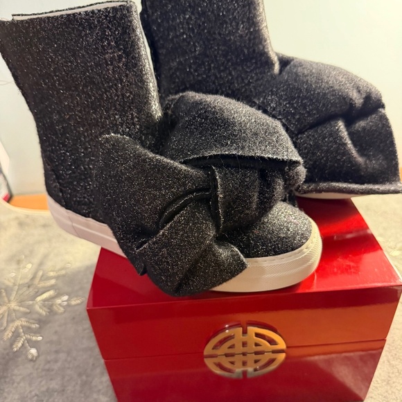 Joshua Sanders glitter bowl boots - Picture 1 of 4